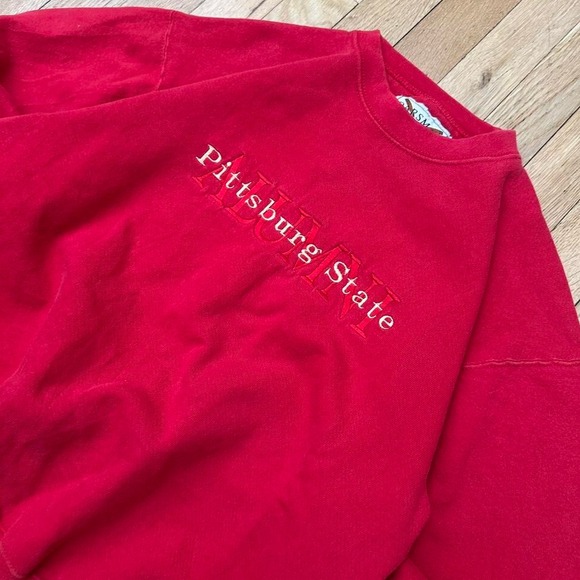 Vintage 90s Pittsburg State University crewneck Sweatshirt - Picture 2 of 6